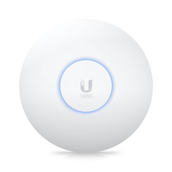 Ubiquiti U6-PLUS (U6+) Точка доступа UniFi 6 Plus, 2,4/5 ГГц, до 2,9 Гбит/с, PoE, MIMO 2х2, 23 dBm, 1х1 Гбит/с