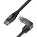 GCR Патч-корд прямой 20.0m UTP кат.5e, черный, верхний угол, литой, ethernet high speed, RJ45, T568B Greenconnect GCR-53939