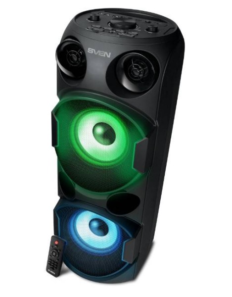 SVEN АС PS-750, черный (80 Вт, TWS, Bluetooth, FM, USB, microSD, LED-дисплей, 4400мА*ч)