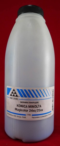 Тонер Konica-Minolta MC 2400/2430/2450/2480/2490/2500/2530/2550/2590 Cyan (фл. 175г) AQC фас.Россия