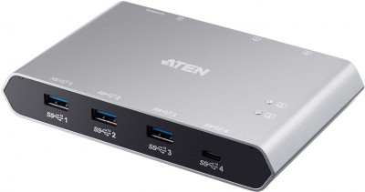2-портовый коммутатор для совместного использования устройств с портом USB-C Gen 2 и функцией сквозной передачи питания ATEN US3342