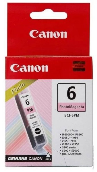 Картридж CANON BCI-6 PM фото-пурпурный, 13 мл, 270 страниц