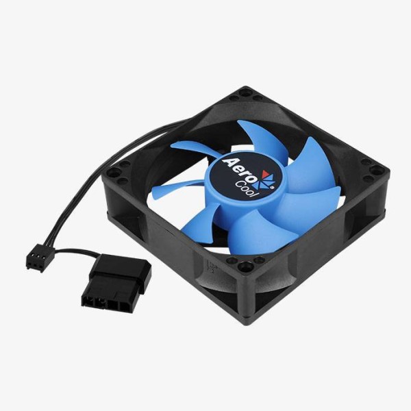 Вентилятор Aerocool Motion 8 Plus Black (80мм, 25.3dB, 2000rpm, 3 pin+ Molex) RTL