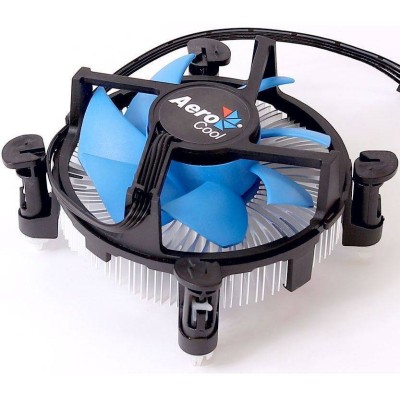 Кулер CPU Aerocool BAS B9S (LGA 1151, 80W, 28.2 dB, 1000-2300 rpm, 120мм, 4pin, алюминий) RTL 