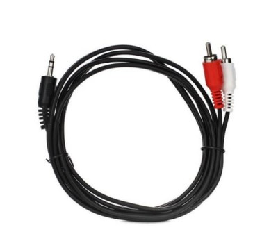 Кабель соединительный VCOM 3.5 Jack (M) - 2xRCA (M), стерео, аудио,  1.5м <VAV7183-1.5M>