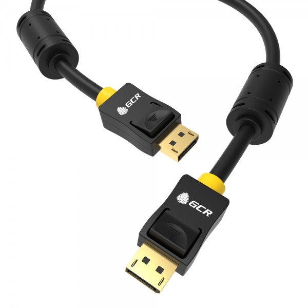GCR Кабель PROF 2.0m DisplayPort v1.4, 8 K 60Hz, 4 K 165Hz, 20M/20M, черный, ферритовые кольца, 28/28 AWG, GCR-51916 Greenconnect HDMI (m)- HDMI (m) 2м