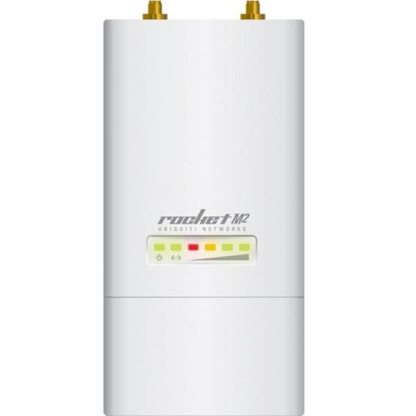 Ubiquiti ROCKETM2 Точка доступа Rocket M2, 2,4 ГГц, 300 Мбит/с, PoE, MIMO 2х2, 28 dBm, 1х100 Мбит/с