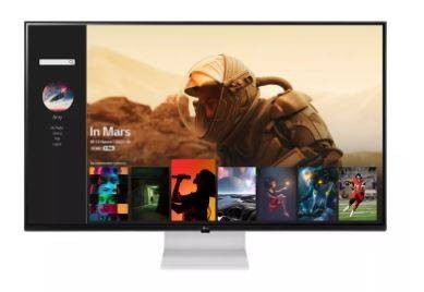 МОНИТОР 43" LG 43SQ700S-W WHITE с поворотом экрана (IPS, 3840x2160, 5 ms, 178°/178°, 300 cd/m, 1200:1, +2хHDMI, +Type-C)