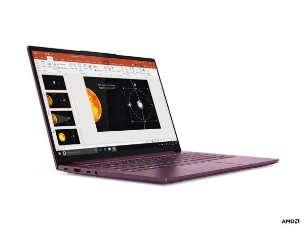 Ноутбук Lenovo YOGA Slim7 14ARE05 14" FHD, AMD R5-4600U ,16Gb, 512Gb SSD, no ODD, Win10, красный (82A20055RU)