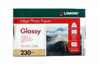 Фотобумага LOMOND Односторонняя Глянцевая  для струйной печати, A6, 230 г/м2, 250 листов