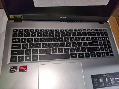 Ноутбук Acer ASPIRE 3 A315-24P-R458 15.6" FHD, AMD R5-7520(4*8*2,8), 16Gb, 512GB SSD, No ODD, int., no OS, серебро (NX.K