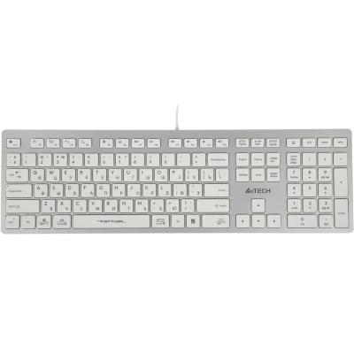 Клавиатура A4Tech FX50 белый USB slim Multimedia (FX50 WHITE) каб.:1.5м A4Tech FX50 WHITE