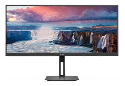 МОНИТОР 34" AOC U34V5C Black (VA, 3440x1440, 100Hz, 1 ms, 178°/178°, 300 cd/m, 20M:1, +HDMI 2.0, +DisplayPort 1.2,4xUSB)