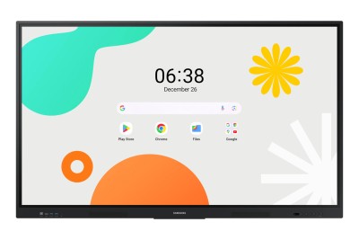 Интерактивный дисплей Samsung [WA75F] 3840х2160, 1200:1, 400км/м2, проходной HDMI, OPS, Android 14, 40 касаний