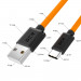 GCR QC Кабель 1.5m TypeC LED, быстрая зарядка, оранжевый TPE, 28/22 AWG, GCR-52522 Greenconnect USB 2.0 Type-AM - USB 2.0 Type-C (m) 1.5м