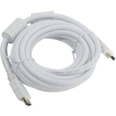 Кабель HDMI 19M/M ver 2.0, 5М, 2 фильтра, белый  Aopen