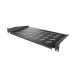 Полка переднего крепления ONTEK SHC1U250-9005, глубина 250мм, крепление 19 1U, черный RAL 9005