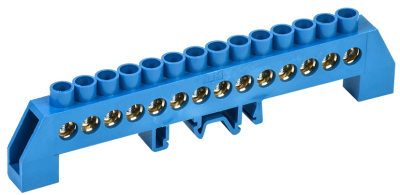 Шина N "ноль" в комб DIN-изол "Стойка" ШНИ-8х12-14-КС-С ИЭК ITK YNN10-812-14DP-K07
