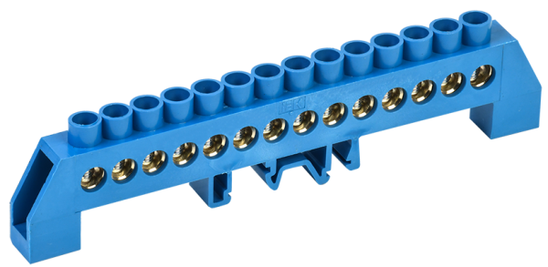 Шина N "ноль" в комб DIN-изол "Стойка" ШНИ-8х12-14-КС-С ИЭК ITK YNN10-812-14DP-K07