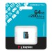 Карта памяти Kingston 64GB microSDXC Canvas Go Plus Gen4 200MB/s A2 U3 V30 Card  W/O ADP Kingston SDCG4/64GBSP