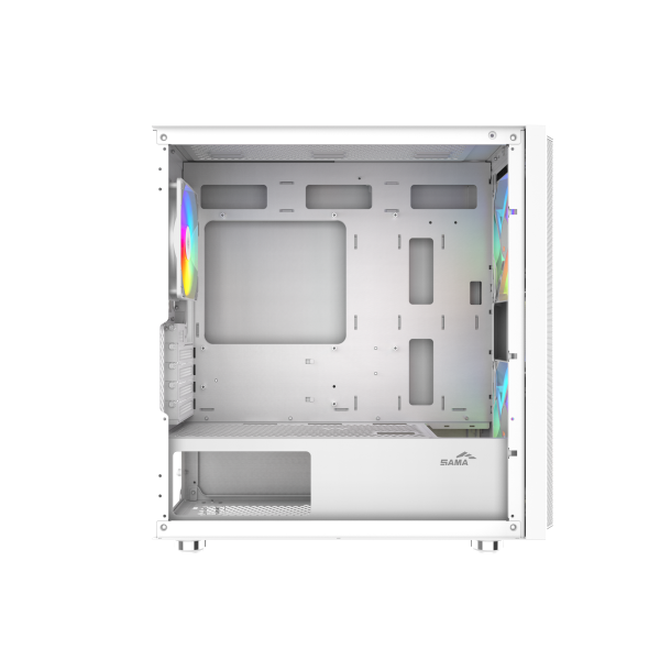 Корпус ПК без блока питания SAMA S30-WHMPA3X1-GL