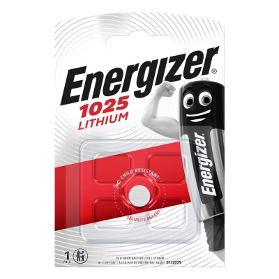 Батарейка Energizer CR1025 BL1 Lithium 3V (1/10/140) Energizer E300843702