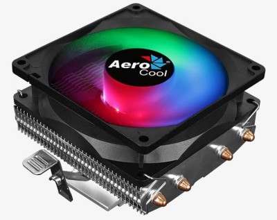Кулер CPU Aerocool Air Frost 4 (универсальный, 125W, 25.7 dB, 1800 rpm, 90мм, 3pin, подсветка) RTL (4710562750201)