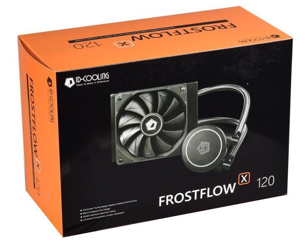 Комплект водяного охлаждения ID-Cooling FROSTFLOW_X_120 (универсальный, 200W, 18-35.2 dB, 700-1800 rpm, 120мм, 3+4 pin) 