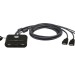 2-Port USB FHD HDMI Cable KVM Switch ATEN CS22HF