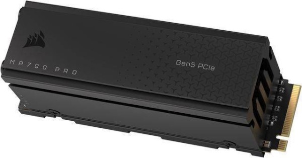 Твердотельный диск 1TB Corsair MP700 PRO, M.2, PCI-E 5.0 x4, TLC 3D NAND [R/W - 11700/9600 MB/s] with Air Cooler 
