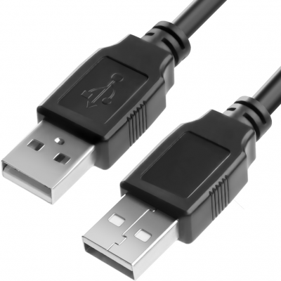 Greenconnect Кабель 0.5m USB 2.0, AM/AM, черный, 28/28 AWG, экран, армированный, морозостойкий Greenconnect  USB 2.0 Type-AM - USB 2.0 Type-AM 0.5м