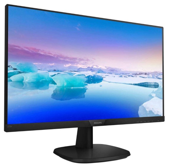 МОНИТОР 27" PHILIPS 273V7QJAB/00(01) Black (IPS, 1920x1080, 75Hz, 4 ms, 178°/178°, 250 cd/m, 10M:1, +HDMI, +DP, MM)
