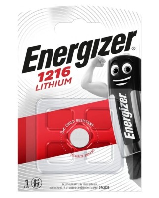Батарейка Energizer CR1216 BL1 Lithium 3V (1/10/140) Energizer E300843603