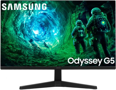 МОНИТОР 27" Samsung Odyssey G5 LS27FG532EIXCI Black (IPS, 2560x1440, 200Hz, 1 ms, 178°/178°, 300 cd/m, 1000:1, +2xНDMI)