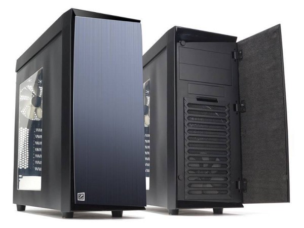 Корпус ZALMAN R1 (3xUSB, 2xAudio, 0.8 мм, 3x120мм FAN, прозрачная стенка, ATX, без БП)