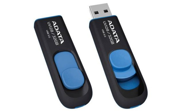 Флеш накопитель 64GB A-DATA UV128, USB 3.2, черный/синий
