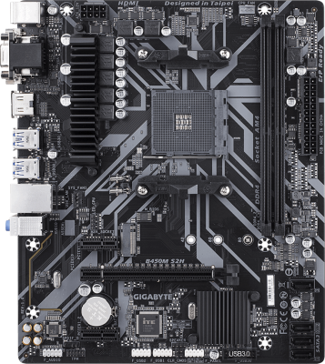 Материнская плата Gigabyte B450M S2H