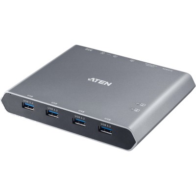 2-Port 4K DisplayPort USB-C KVM док станция ATEN US3311