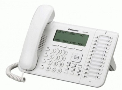 Цифровой системный телефон Panasonic KX-DT546RUW белый