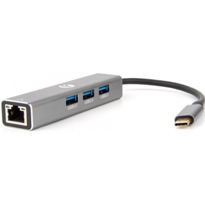 Кабель USB Type-Cm --> концентратор 3 port USB3.0 + microUSB Bf + LAN VCOM <DH311>