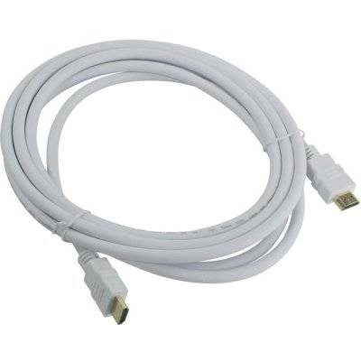 Кабель HDMI 19M/M ver 2.0, 3М, белый  Aopen