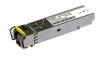 D-Link DEM-330T/3KM/A1A WDM SFP-трансивер, 1000Base-BX-D (Simplex SC), Tx:1550нм, Rx:1310нм, одномод, до 3км