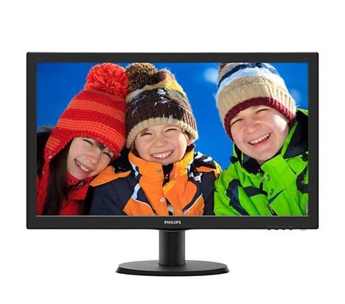 МОНИТОР 23.6" PHILIPS 243V5QSBA/00(01) Black (MVA, 1920x1080, 8 ms, 178°/178°, 250 cd/m, 10M:1, +DVI)