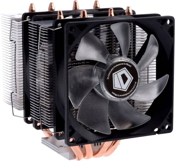 Кулер CPU ID-Cooling SE-904TWIN (универсальный, 150W, 14-23.8 dB, 600-2000 rpm, 120мм, 4pin, медь+алюминий, RGB подсветк