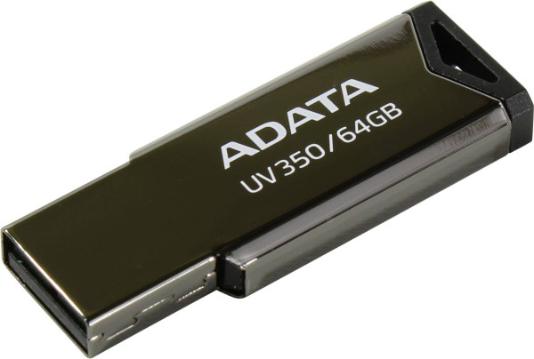 Флеш накопитель 64GB A-DATA UV350, USB 3.2, Черный