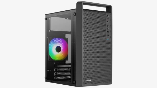 Корпус AeroCool CS-109 Black Mid Tower (mATX/ Mini-ITX, без БП, Сталь SPCC, HD Audio 1x120mm FAN RGB) (4711099472376)