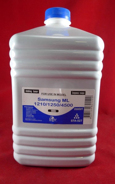 Тонер SAMSUNG ML-1210/1520/1610/40/60/1710/2010/216x/SCX-4x00/3x00 (кан. 1кг) B&W Standart фас.Россия