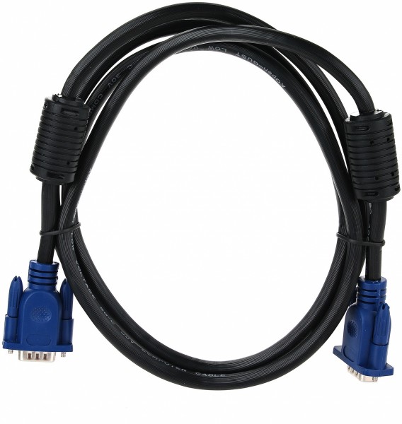Кабель монитор-SVGA card (15M-15M) 1,8м 2 фильтра Aopen/Qust <ACG341AD-1.8M> AOpen VGA (m) - VGA (m) 1.8м