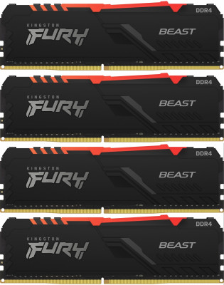 Память оперативная Kingston FURY Beast RGB KF436C17BBAK4/32