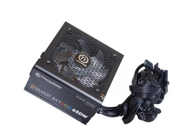Блок питания 650W Thermaltake Smart BX1 RGB (ATX 12V v2.4 EPS v2.92, APFC, 80+ Bronze, fan 12cmRGB)(PS-SPR-0650NHSABE-1)